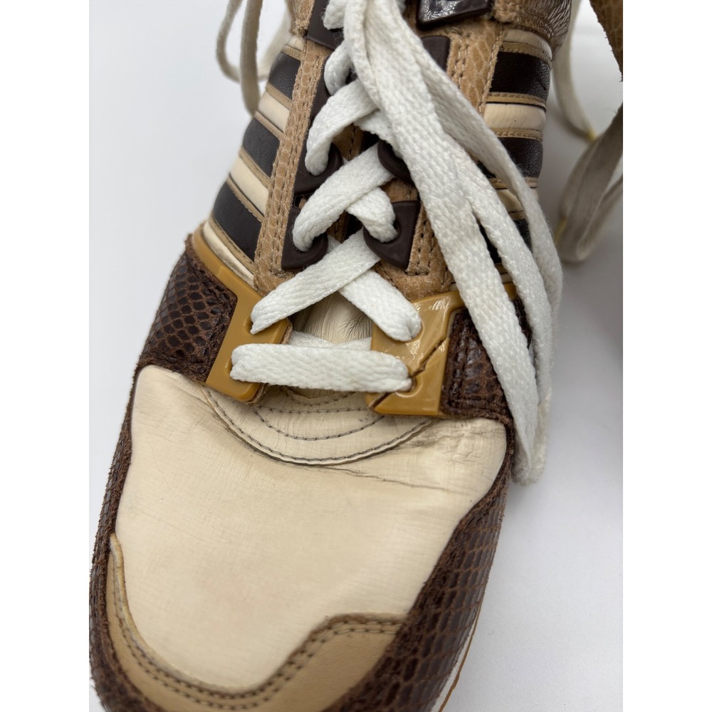 Adidas ZX 8000 Mens 8.5 Brown Snakeskin Animal Print Retro Sneakers SA2-2 - Picture 8 of 8